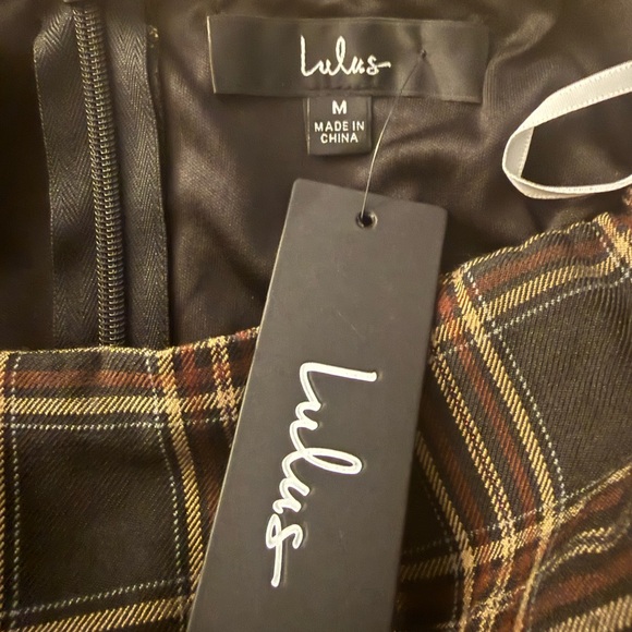 Lulus Sophisticated Mood Black Plaid Strapless Straight Leg Jumpsuit - Size M - Picture 5 of 5